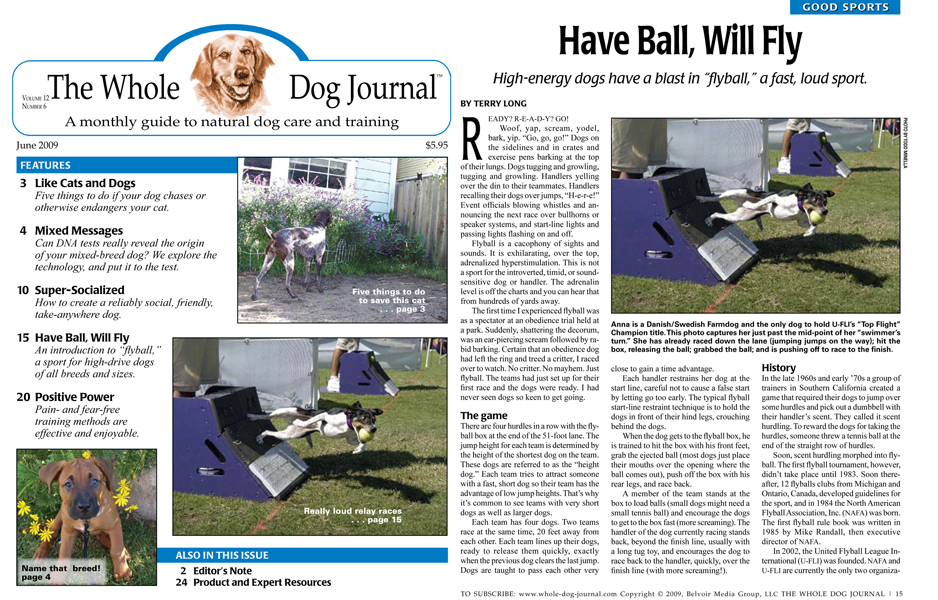 Anna in the Whole Dog Journal